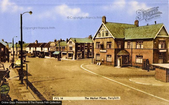 Photo of Ferryhill, The Market Place c.1960