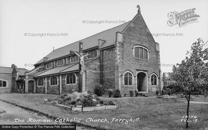 Photo of Ferryhill, The Roman Catholic Church c.1960
