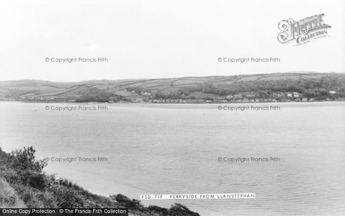 Photo of Ferryside, From Llanstephan c.1960
