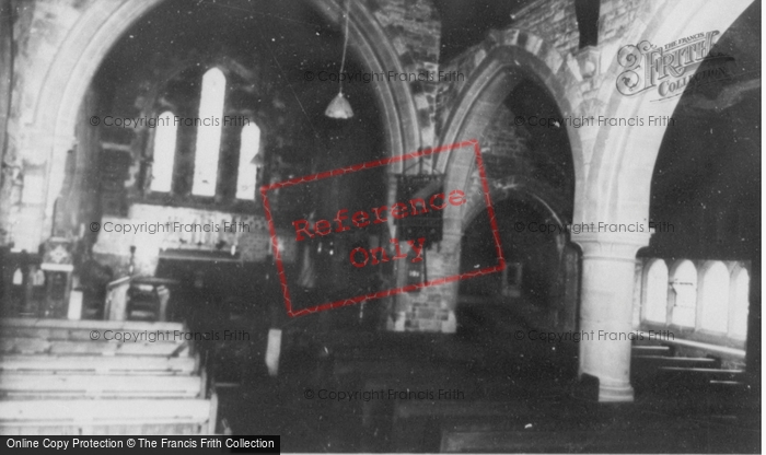 Photo of Ferryside, St Thomas' Church Interior c.1965