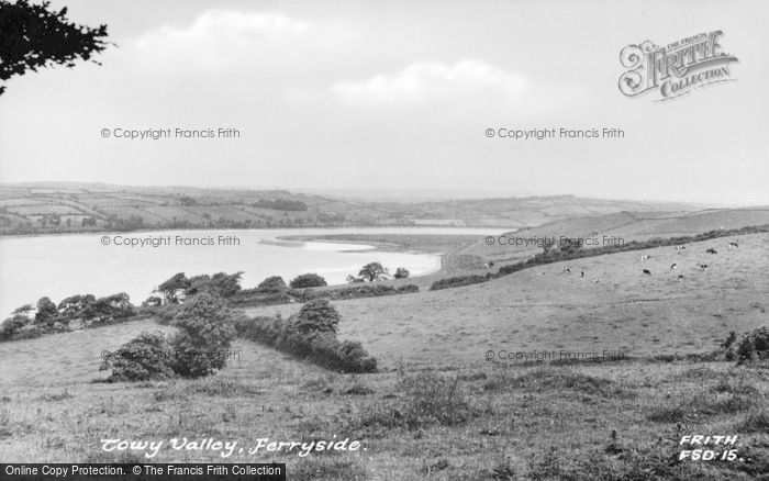Photo of Ferryside, The Towy Valley c.1955