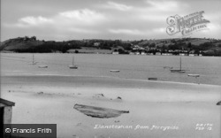 The View Towards Llanstephan c.1950, Ferryside