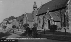 Water Street And St Thomas' Church c.1960, Ferryside
