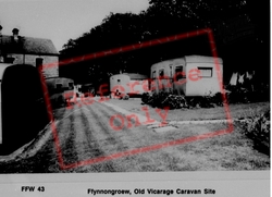 The Old Vicarage Caravan Site c.1965, Ffynnongroyw
