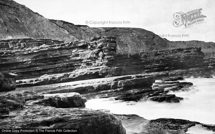 Photo of Filey, Brigg, Cliffs Near Big Cave c.1881
