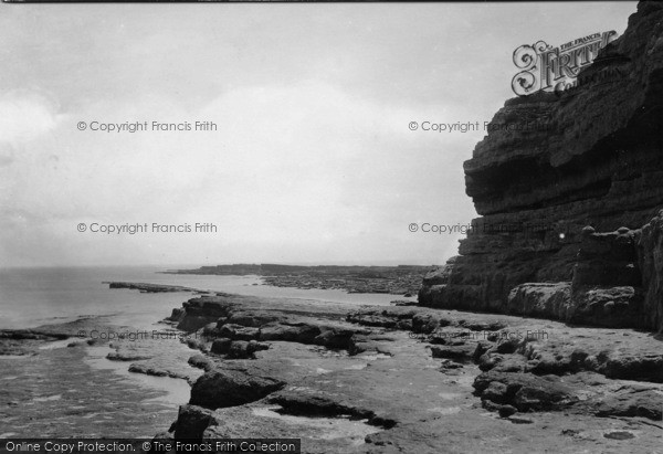 Photo of Filey, Brigg From A Cave c.1881