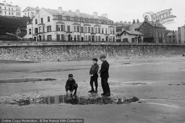 Photo of Filey, Children On The Beach 1895