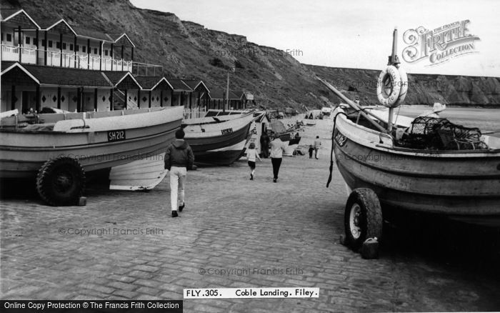 Photo of Filey, Coble Landing c.1960