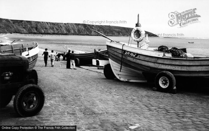 Photo of Filey, Coble Landing c.1960
