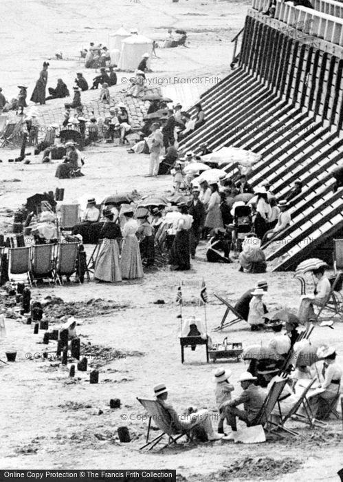 Photo of Filey, Families On The Beach 1901
