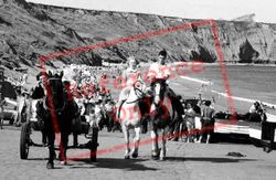 Horse Riding On Coble Landing c.1960, Filey