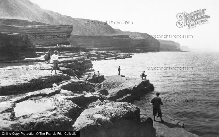 Photo of Filey, On The Brigg c.1935
