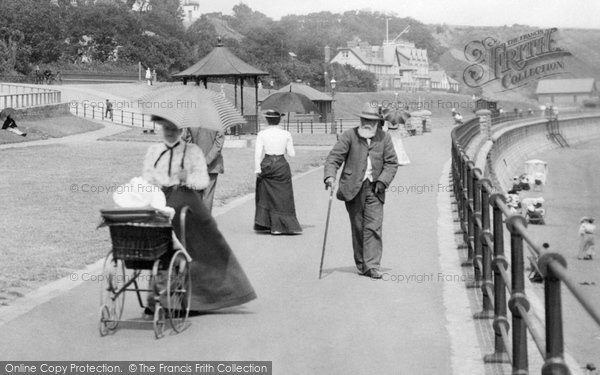 Photo of Filey, People On The Promenade 1901