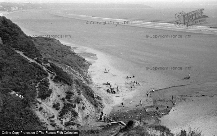 Photo of Filey, Primrose Valley, Beach 1951