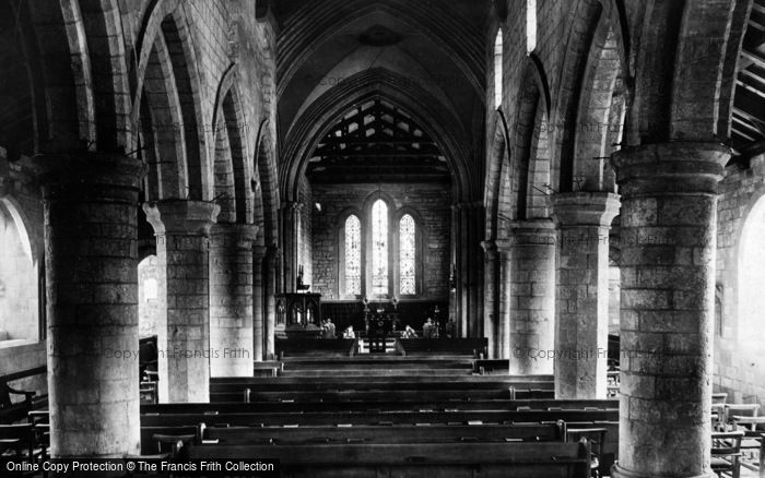 Photo of Filey, St Oswald's Church, Interior 1891