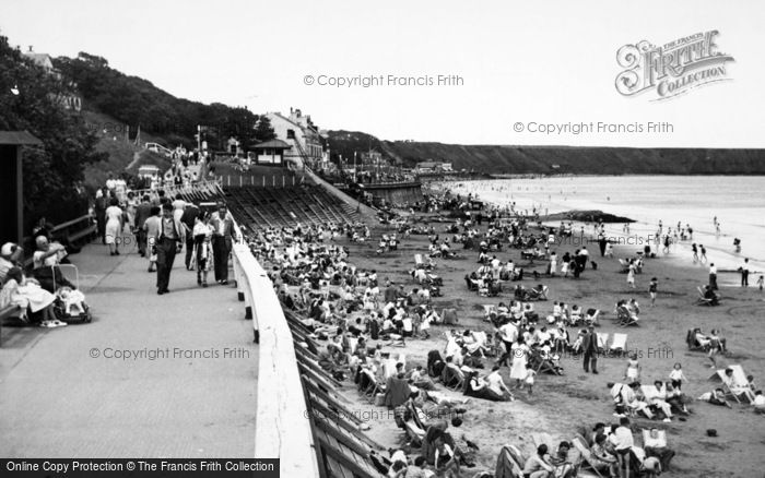 Photo of Filey, The Beach c.1955