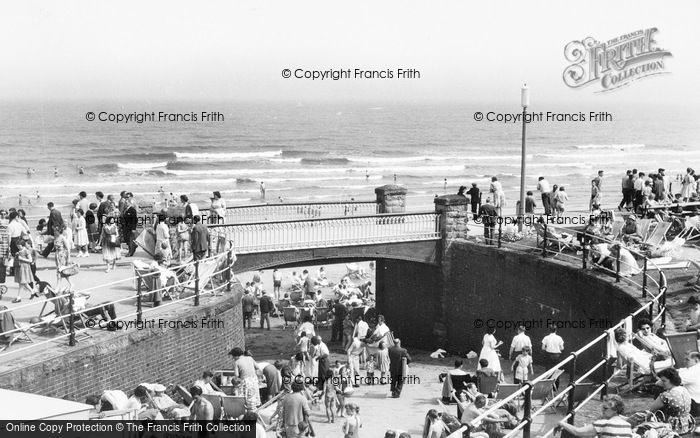 Photo of Filey, The Promenade Bridge c.1960