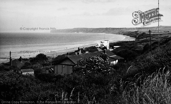 Photo of Filey, View From The Cliffs, Primrose Valley c.1955