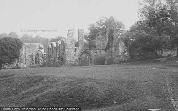 Photo of Finchale Priory, 1892