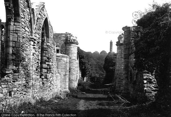 Photo of Finchale Priory, 1892
