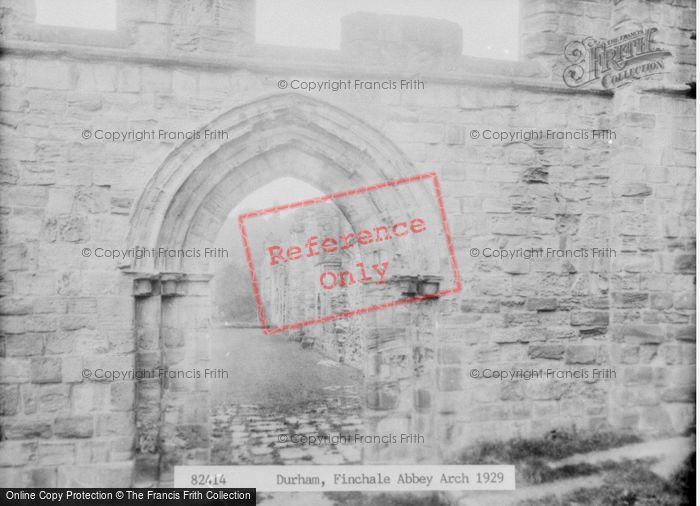 Photo of Finchale Priory, Archway 1929