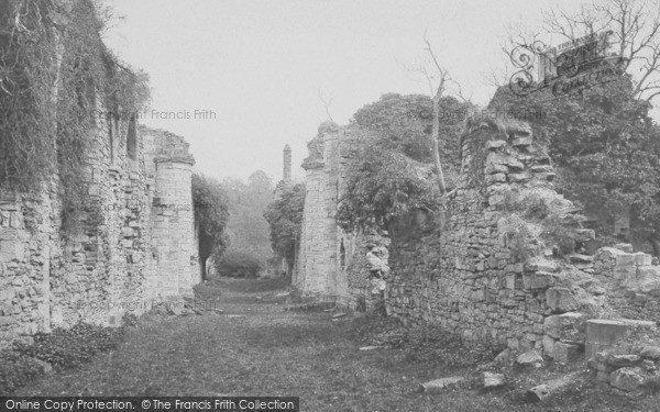 Photo of Finchale Priory, c.1883
