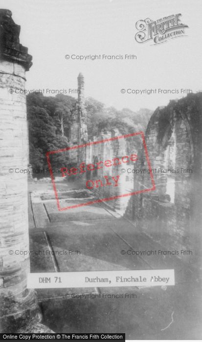 Photo of Finchale Priory, c.1960