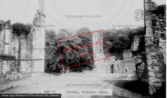 Photo of Finchale Priory, c.1960
