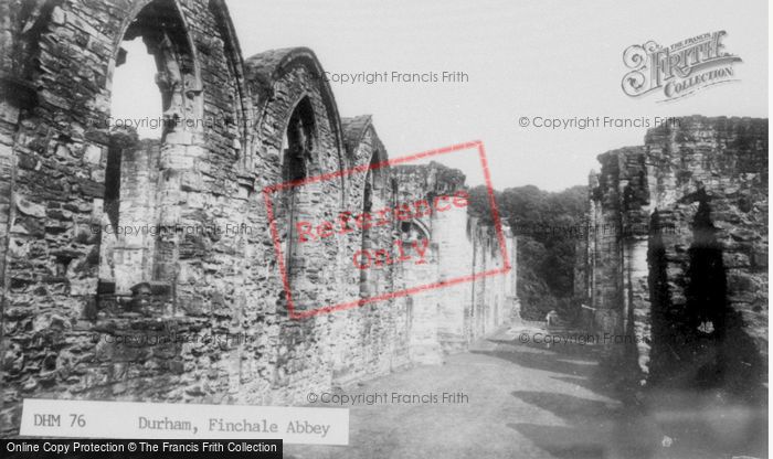 Photo of Finchale Priory, c.1960