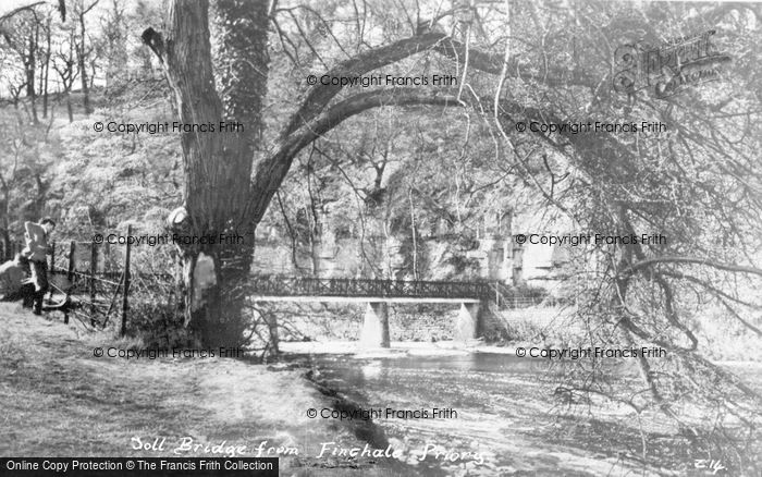 Photo of Finchale Priory, The Toll Bridge c.1950