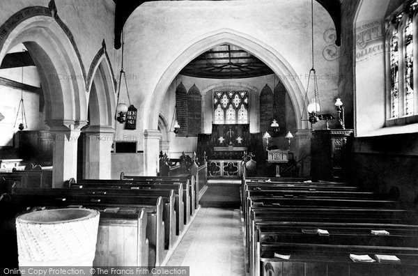 Photo of Finchampstead, St James Church Interior 1910