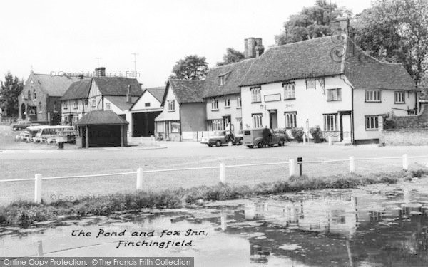 Photo of Finchingfield, The Pond And Fox Inn c.1960