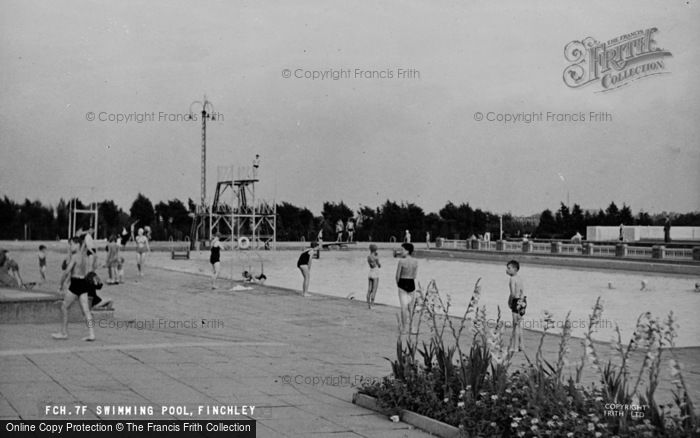 Photo of Finchley, Swimming Pool c.1955