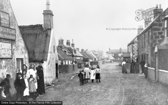 Photo of Findhorn, High Street c.1900