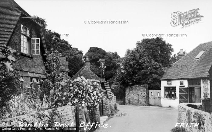 Photo of Findon, By The Post Office c.1955