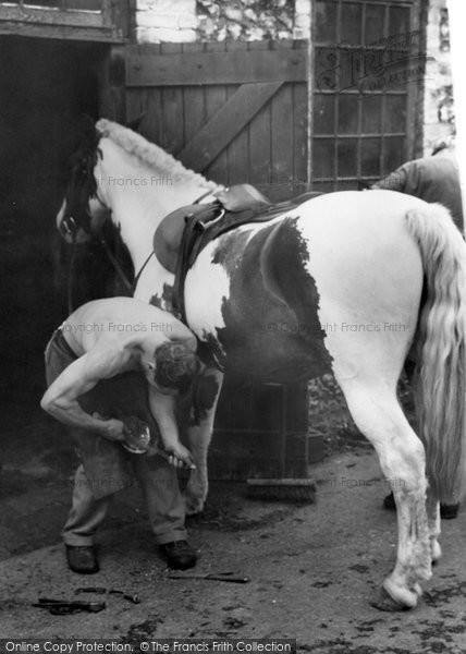 Photo of Findon, Farrier At The Smithy c.1964