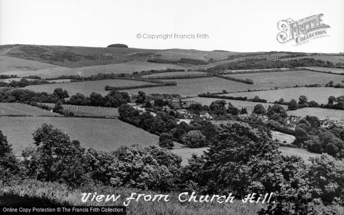 Photo of Findon, View From Church Hill c.1955