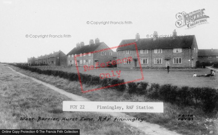 Photo of Finningley, RAF Station, West Barrier, Hurst Lane c.1960