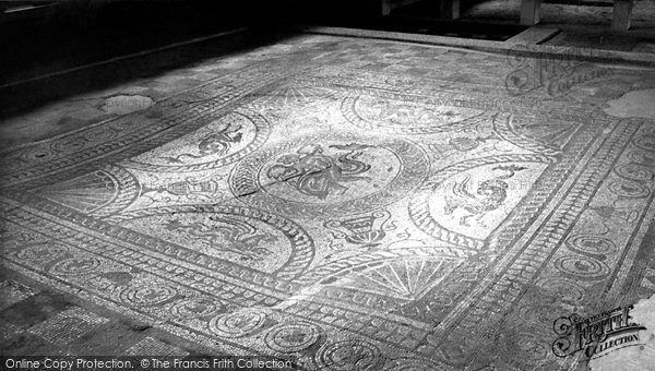Photo of Fishbourne, The Roman Palace, A Mosaic Floor c.1968