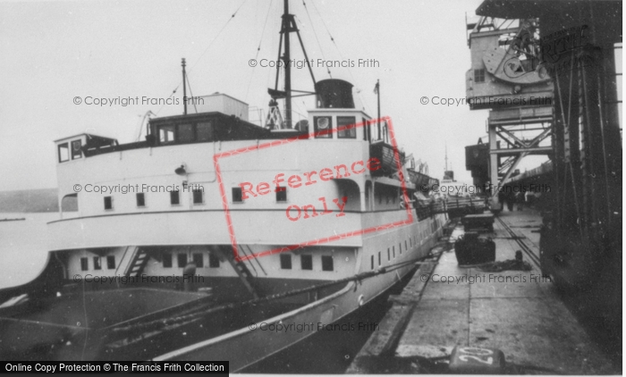 Photo of Fishguard, Boats At The Harbourside c.1960