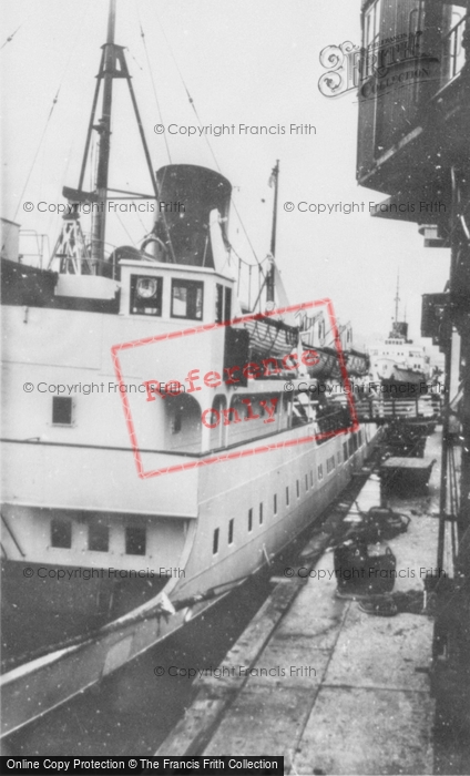 Photo of Fishguard, Boats At The Harbourside c.1960