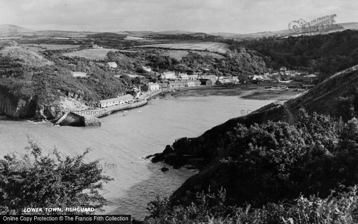 Photo of Fishguard, Lower Town c.1960