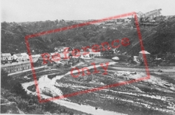 The Lower Town And Bridge c.1955, Fishguard