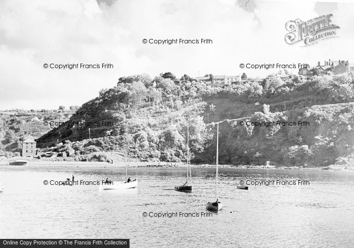Photo of Fishguard, Tower Hill From Lower Town c.1950