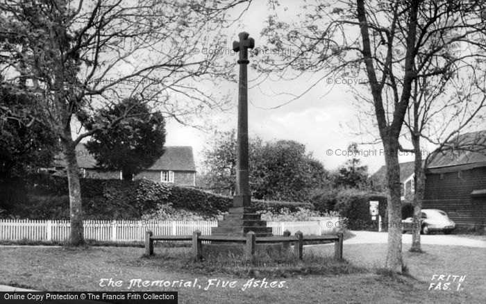 Photo of Five Ashes, The Memorial c.1960