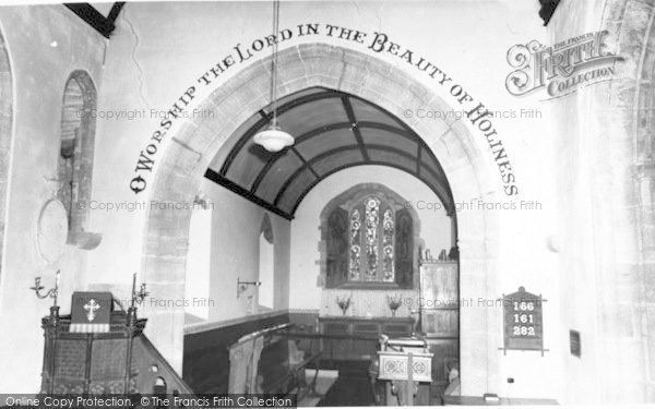 Photo of Fivehead, St Martin's Church, Interior c.1955