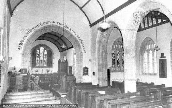 Photo of Fivehead, St Martin's Church, Interior c.1955
