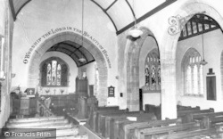 St Martin's Church, Interior c.1955, Fivehead