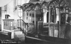 Church Interior, The Rood Screen c.1885, Flamborough