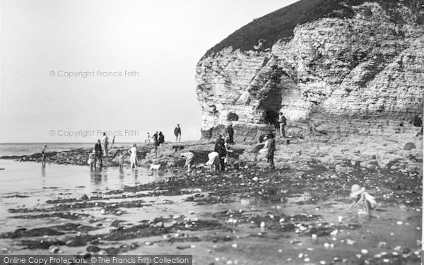 Photo of Flamborough, North Landing, On The Rocks c.1932